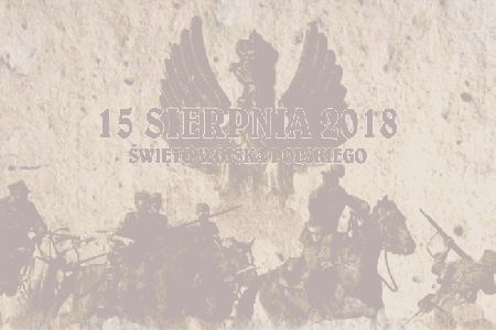 Duży czerwony napis 15 sierpnia 2018